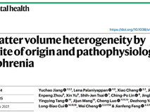 JVID
蒋宇超助理教授在Nature Mental Health发表精神分裂症脑结构变异新机制研究成果